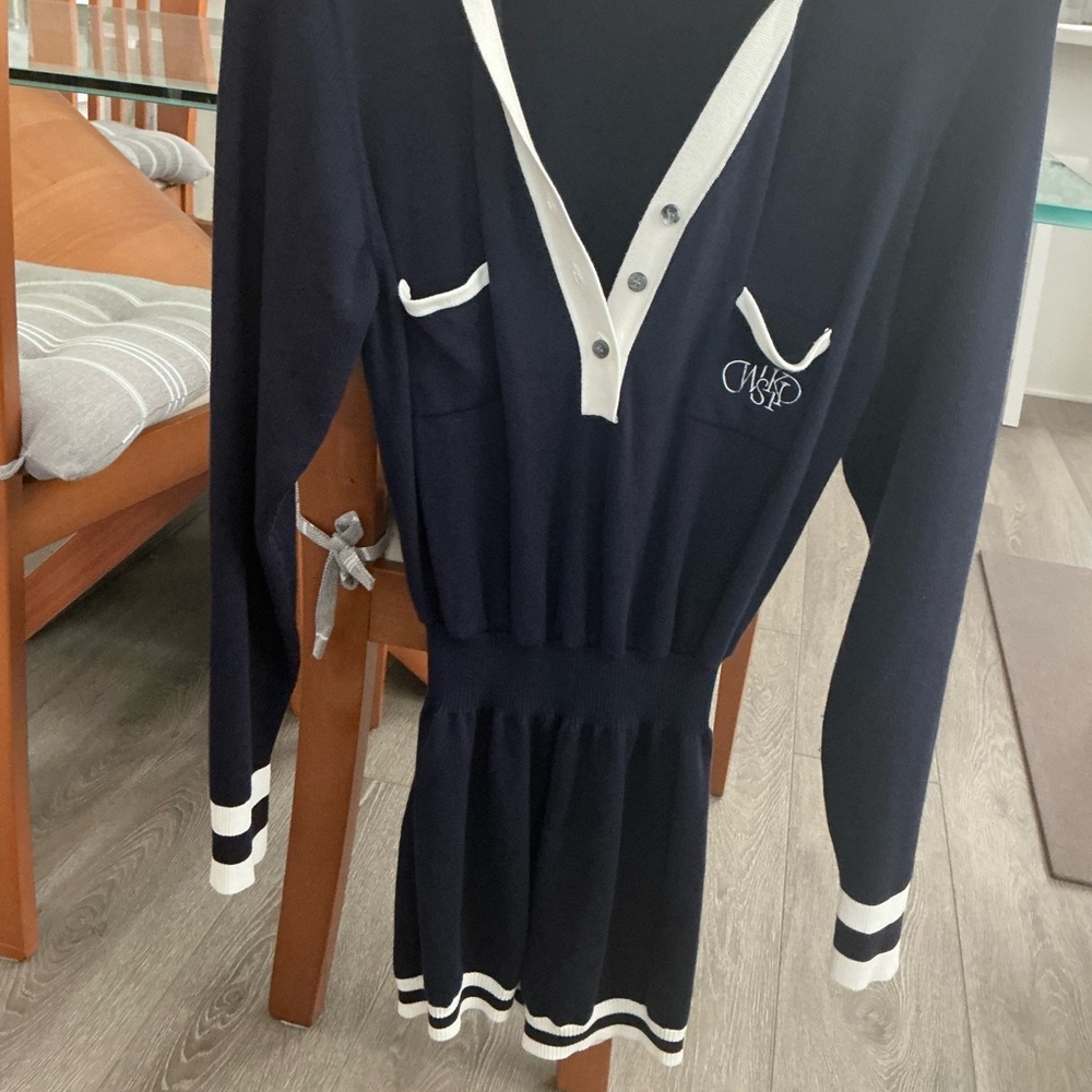 WISKII Sleek V-Neck Polo Playsuit size M - Picture 2 of 6